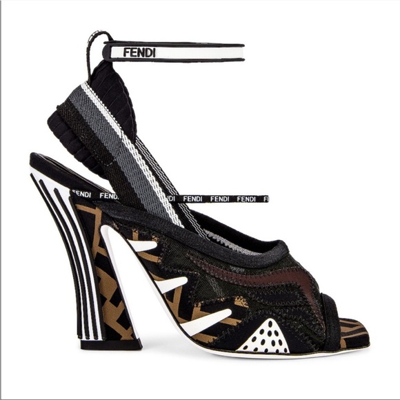 Fendi FF Freedom Patchwork Sandal - Picture 6 of 6